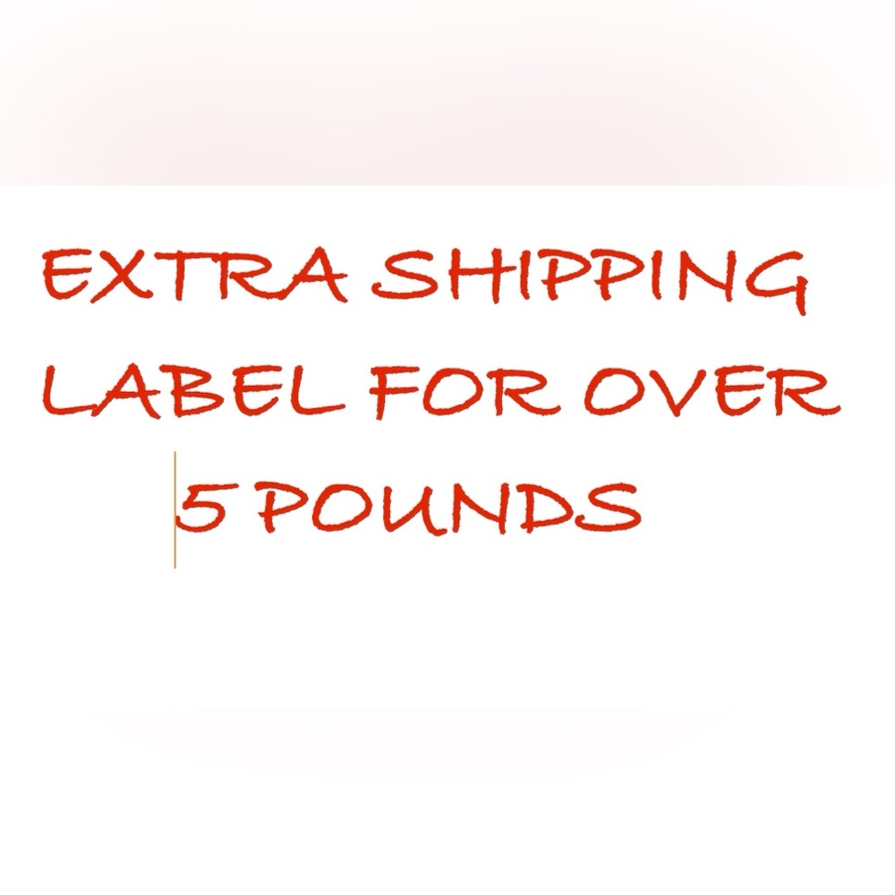 POSTAGE LABEL FOR OVER 5 POUNDS